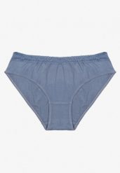 Niebieskie Majtki Typu Figi z Bawełny Zelvisa. Niebieskie figi Born2be, bez wzorów, z bawełny. Za 4.99 zł.