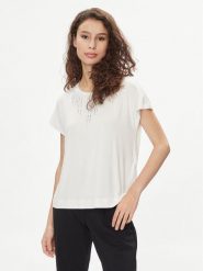 Liu Jo T-Shirt TA4194 JS360 Écru Regular Fit. T-shirty damskie Liu Jo, s, bez wzorów, z wiskozy, bez kołnierzyka. Za 329.99 zł.