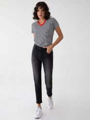 LTB Dżinsy "Freya" - Mom fit - w kolorze czarnym rozmiar: W27/L30. Czarne jeansy damskie LTB, z podwyższonym stanem. Za 122.96 zł.