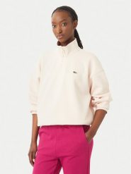 Lacoste Bluza SF5271 Różowy jasny Regular Fit. Czerwone bluzy damskie Lacoste, bez wzorów, z bawełny, bez kaptura. Za 656.99 zł.