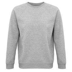 Bluza Unisex Space Melange Dla Dorosłych. Szare bluzy damskie SOL'S, l, bez wzorów, z bawełny, bez kaptura. Za 161.99 zł.
