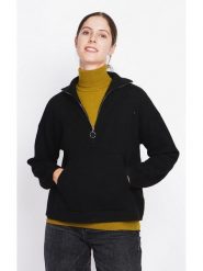 ASSUILI Sweter w kolorze czarnym rozmiar: 40. Czarne swetry klasyczne damskie Assuili, bez kołnierzyka. Za 173.99 zł.