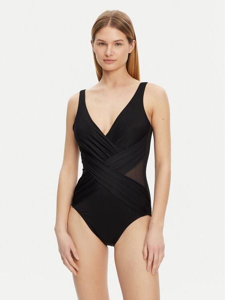 Miraclesuit Strój kąpielowy Solid Crossover 6516689 Czarny. Czarne stroje jednoczęściowe Miraclesuit, bez wzorów, z syntetyku. Za 1,119.00 zł.