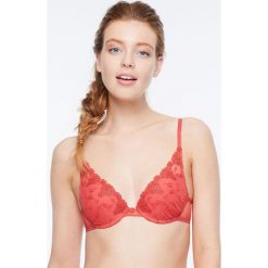 Passionata - Biustonosz. Szare biustonosze Passionata, z haftami, z elastanu. W wyprzedaży za 79.90 zł.