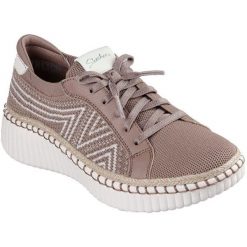 Buty sportowe damskie Skechers Wilshire Blvd Bellevue. Brązowe obuwie sportowe damskie Skechers, na fitness i siłownię. Za 490.00 zł.