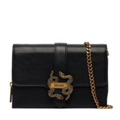 Portfel Just Cavalli. Czarne portfele damskie Just Cavalli, bez wzorów. Za 689.99 zł.