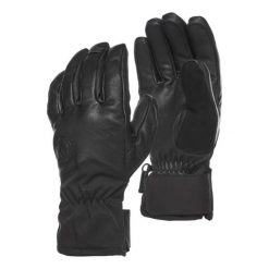 Rękawice turystyczne skórzane Black Diamond Tour Gloves pięciopalczaste. Czarne rękawiczki damskie Black Diamond, bez wzorów. Za 214.99 zł.