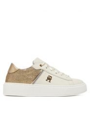 Tommy Hilfiger Sneakersy Low Cut Lace UP T4A9-33935-1281X024 Biały. Białe obuwie sportowe damskie Tommy Hilfiger, ze skóry, bez zapięcia. Za 369.99 zł.