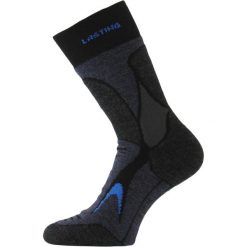 Skarpety merino unisex. Brązowe skarpetki damskie LASTING, bez wzorów, z dzianiny. Za 72.00 zł.