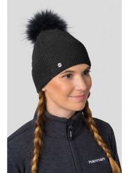 Hannah Czapka w kolorze czarnym rozmiar: onesize. Czarne czapki damskie Hannah, bez wzorów, z materiału. Za 186.63 zł.
