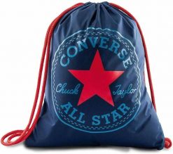 Torba gimnastyczna Converse Cinch w kolorze granatowym. Czerwone torby sportowe 4m, bez wzorów, z dzianiny. Za 131.99 zł.