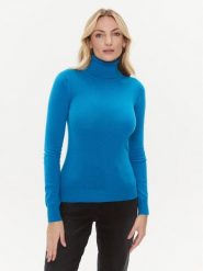 Marella Golf Incom 2333660836200 Turkusowy Slim Fit. Niebieskie golfy damskie Marella, s, bez wzorów, z wełny, bez ramiączek. Za 1,269.00 zł.