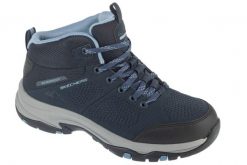 Buty trekkingowe damskie, Trego - Trail Destination. Niebieskie obuwie trekkingowe damskie Skechers, z materiału, bez zapięcia. Za 329.99 zł.