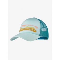 Czapka z daszkiem Buff Trucker Cap - chara mint. Niebieskie czapki z daszkiem damskie Buff, bez wzorów. Za 109.99 zł.