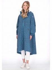 Schmuddelwedda Płaszcz przeciwdeszczowy w kolorze granatowo-turkusowym rozmiar: S. Niebieskie płaszcze damskie Schmuddelwedda, s, bez wzorów, bez kaptura. Za 304.99 zł.