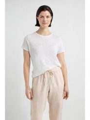 Josephine & Co Koszulka "Joan" w kolorze białym rozmiar: XXL. Białe bluzki damskie Josephine & Co, xxl, bez wzorów, ze lnu, bez kołnierzyka, bez ramiączek. Za 95.99 zł.