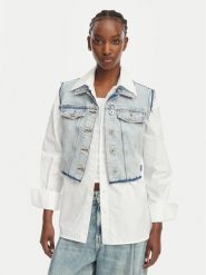 HUGO Kamizelka Garis B 50557076 Niebieski jasny Regular Fit. Niebieskie kamizelki damskie Hugo, s, bez wzorów, z bawełny, bez kaptura. Za 599.99 zł.