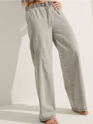Jeansy wide leg - szary. Szare jeansy damskie Sinsay. Za 49.99 zł.
