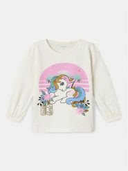 NAME IT Bluzka Josefine 13231886 Écru Regular Fit. Bluzki i koszule dziewczęce Name it, bez wzorów, z bawełny, bez kołnierzyka, bez ramiączek. Za 39.99 zł.