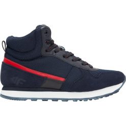 Buty trekkingowe damskie OBDH202Z - ciemny granatowy. Niebieskie obuwie trekkingowe damskie 4F, z gumy. Za 199.99 zł.