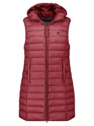 ANAPURNA Kamizelka pikowana "Vakitalana Long" w kolorze bordowym rozmiar: XL. Czerwone kamizelki damskie ANAPURNA, xl, bez wzorów, bez kaptura. Za 225.05 zł.