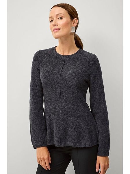 Ellos Sweter "Amelia" w kolorze antracytowym rozmiar: M. Czarne swetry klasyczne damskie ellos, m, bez kołnierzyka. Za 87.40 zł.