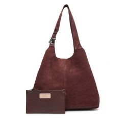 Torebka Coccinelle. Czerwone shopper bag Coccinelle, bez wzorów, bez dodatków. Za 1,399.00 zł.