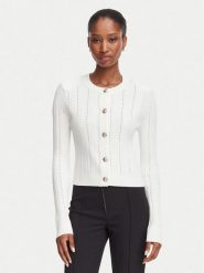 Guess Kardigan W6YR26 Z0973 Kremowy Regular Fit. Białe kardigany damskie Guess, l, z aplikacjami, z syntetyku. Za 426.99 zł.