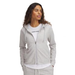 Damska bluza zapinana na zamek Under Armour Rival Terry. Białe bluzy damskie Under Armour, s, bez wzorów, z materiału, z kapturem. Za 273.40 zł.