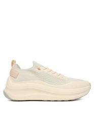 Calvin Klein Sneakersy Chunky Runner Lace Up Sock Knit YW0YW02033 Écru. Obuwie sportowe damskie Calvin Klein, z materiału, bez zapięcia. Za 569.99 zł.