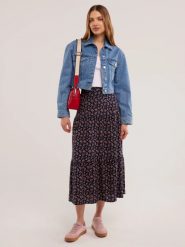 Spódnica damska midi z wiskozy z motywem kwiatowym Vendi 000. Spódnice damskie Big Star, na co dzień, na lato, l, bez wzorów, z tkaniny, retro, maxi. Za 179.99 zł.