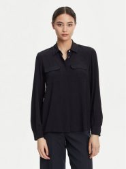 Marella Koszula Calabra 2523116061 Granatowy Regular Fit. Niebieskie koszule damskie Marella, bez wzorów, z syntetyku, bez kołnierzyka, bez ramiączek. Za 599.99 zł.
