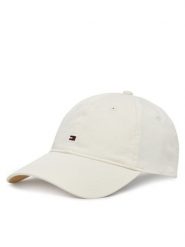 Tommy Hilfiger Czapka z daszkiem Essential Flag Soft Cap AW0AW17632 Écru. Czapki z daszkiem damskie Tommy Hilfiger, bez wzorów, z bawełny. Za 149.99 zł.