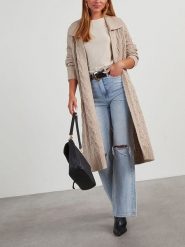 Milan Kiss Kardigan w kolorze beżowym rozmiar: XL. Brązowe kardigany damskie Milan Kiss, xl, bez wzorów. Za 217.99 zł.