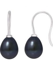Mitzuko Srebrne kolczyki z perłami w kolorze granatowym rozmiar: onesize. Szare kolczyki damskie Mitzuko, z perłą, srebrne, z zapięciem typu bigiel. Za 208.99 zł.