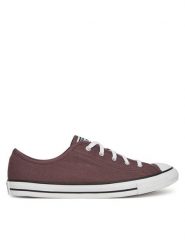 Converse Trampki Chuck Taylor All Star Dainty A13800C Brązowy. Brązowe trampki damskie Converse, bez wzorów, z materiału, bez zapięcia. Za 209.99 zł.