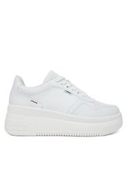 Rieker Sneakersy M7811-80 Biały. Białe obuwie sportowe damskie Rieker, ze skóry, bez zapięcia. Za 359.99 zł.