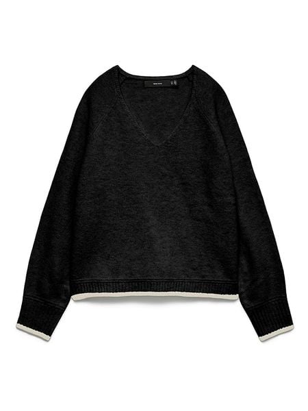 Vero Moda Sweter w kolorze czarnym rozmiar: L. Czarne swetry klasyczne damskie Vero Moda, l, z materiału, bez kołnierzyka. Za 83.03 zł.