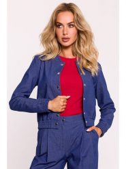 Made of emotion Bluza w kolorze niebieskim rozmiar: M. Niebieskie bluzy damskie Made Of Emotion, m, bez wzorów, z bawełny, bez kaptura. Za 210.81 zł.
