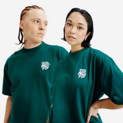 Koszulka Graph unisex Elementals. Czarne koszulki damskie Decathlon, xl, bez wzorów, z bawełny, bez kołnierzyka, bez ramiączek. Za 89.99 zł.