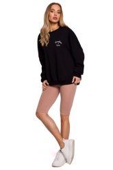 Bawełniane Legginsy Typu Kolarki - Mocca. Czarne legginsy damskie MOE, l, bez wzorów, z bawełny. Za 129.90 zł.