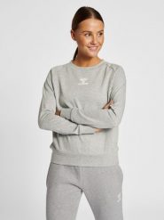 Bluza damska Hummel Icons. Szare bluzy damskie Hummel, s, bez wzorów, z bawełny, bez kaptura. Za 147.75 zł.
