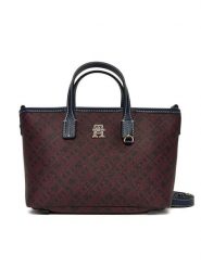 Tommy Hilfiger Torebka Th Monoplay Le Nano Tote AW0AW17717 Granatowy. Niebieskie torebki klasyczne damskie Tommy Hilfiger, ze skóry, bez dodatków. Za 559.99 zł.