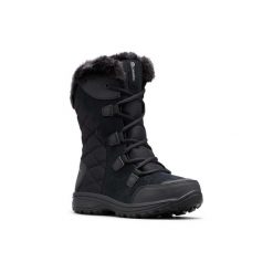 Buty turystyczne zimowe śniegowce damskie, Ice Maiden II. Czarne obuwie trekkingowe damskie Columbia, z materiału, bez zapięcia. Za 491.00 zł.