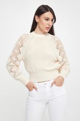 Sweter damski Rocca MARELLA SPORT. Swetry klasyczne damskie Marella Sport, s, bez kołnierzyka. W wyprzedaży za 669.33 zł.