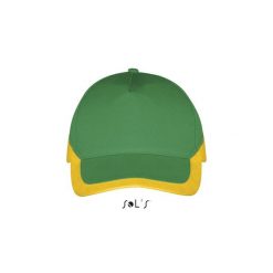 Czapka Sol's Booster. Zielone czapki z daszkiem damskie SOL'S, bez wzorów. Za 24.50 zł.