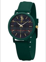 U.S. Polo Assn. Zegarek kwarcowy w kolorze zielono-granatowym rozmiar: onesize. Zielone, analogowe zegarki damskie U.S. Polo Assn., sztuczne. Za 107.45 zł.