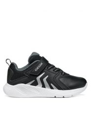 Geox Sneakersy J Sprintye Boy J66GBE 0BC14 C9999 M Czarny. Czarne buty sportowe chłopięce Geox, ze skóry, bez zapięcia. Za 209.99 zł.