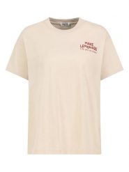 Sublevel Koszulka w kolorze beżowym rozmiar: M. Brązowe bluzki damskie Sublevel, m, bez wzorów, z bawełny, bez kołnierzyka, bez ramiączek. Za 43.99 zł.