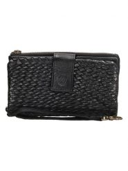 HIDE & STITCHES Skórzany portfel w kolorze czerwonym - 18 x 10 x 3,5 cm rozmiar: onesize. Czarne portfele damskie HIDE & STITCHES, bez wzorów, z materiału. Za 135.49 zł.